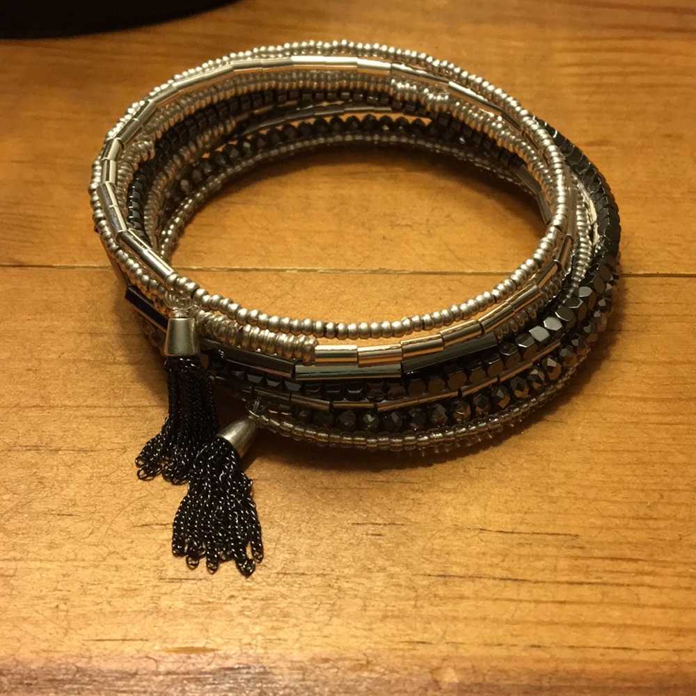 Stella & Dot - Celine Wrap Bracelet Silver